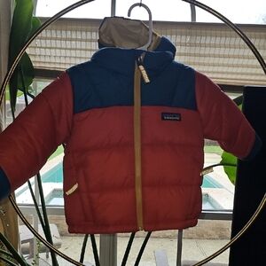 Patagonia Kids Puffer Jacket - Red and Blue